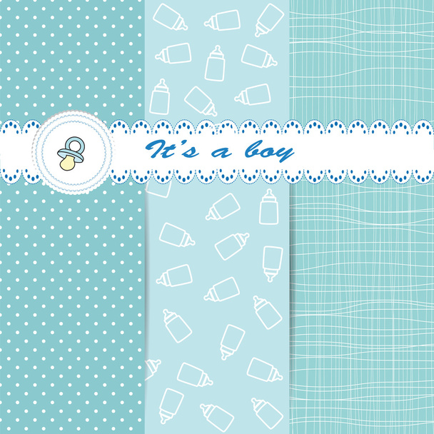 Cute baby background - Vector, Image
