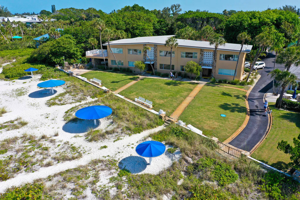 Aerial View of the LayBy Resort on Holmes Beach, Florida - Фото, зображення