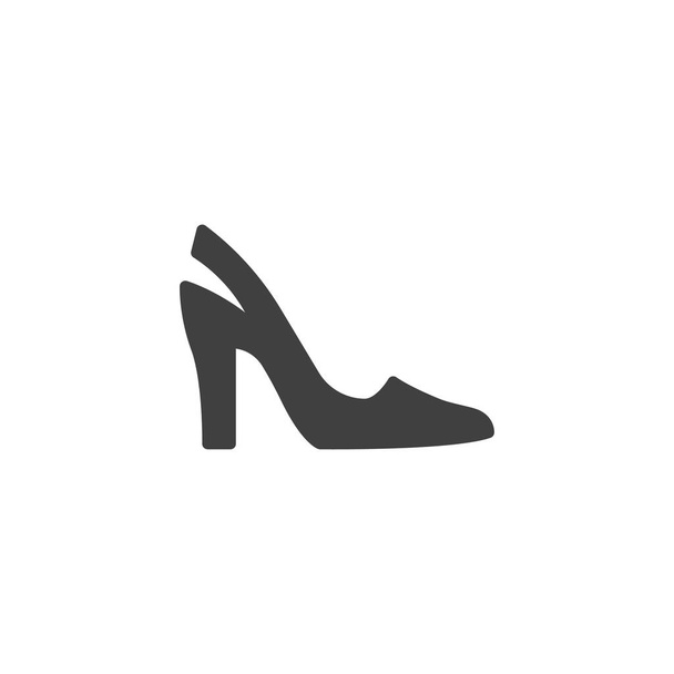Women Casual shoe vector icon - Vektör, Görsel