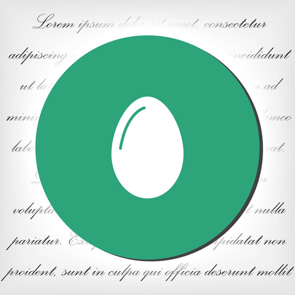 вектор иконки яйца, сплошная иллюстрация, lorem ipsum Плоская конструкция
 - Вектор,изображение