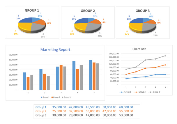 Marketing report - Photo, Image