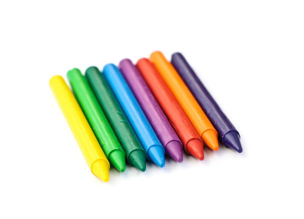 Multi-colored wax crayons - Valokuva, kuva