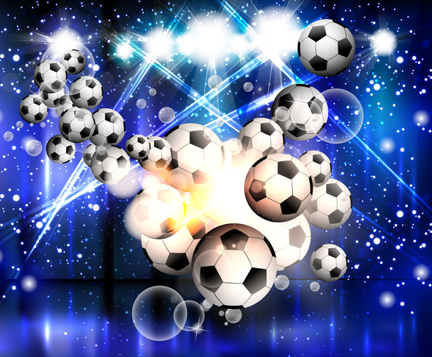 Football poster and place for your text - Vetor, Imagem