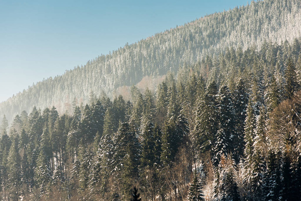 talvi vuoret lumessa ja joessa lumen jäädytetty
  - Valokuva, kuva
