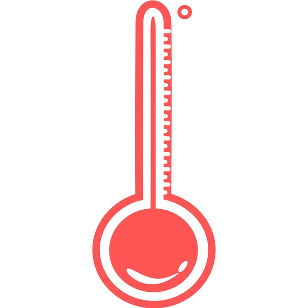 摂氏または気温気象温度計は、熱と寒さ、ベクトル図を測定します。高温または低温を示す温度計機器。平らなスタイルの医学の温度計。暑いか寒いか - ベクター画像