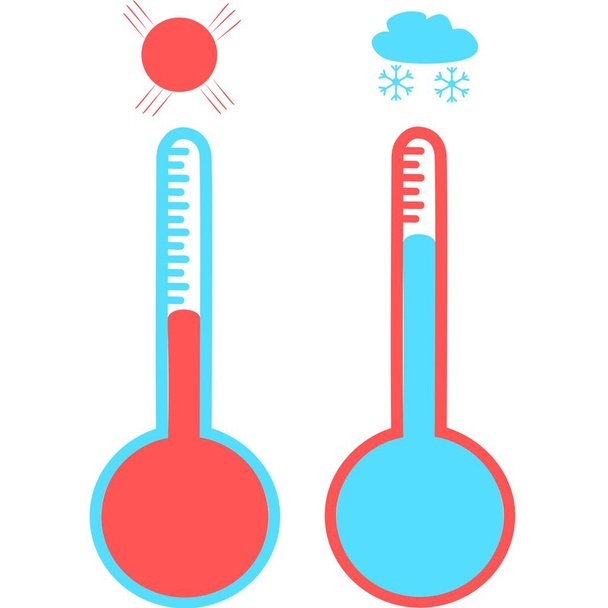 Thermometer Equipment Showing Hot Or Cold Weather .Celsius And