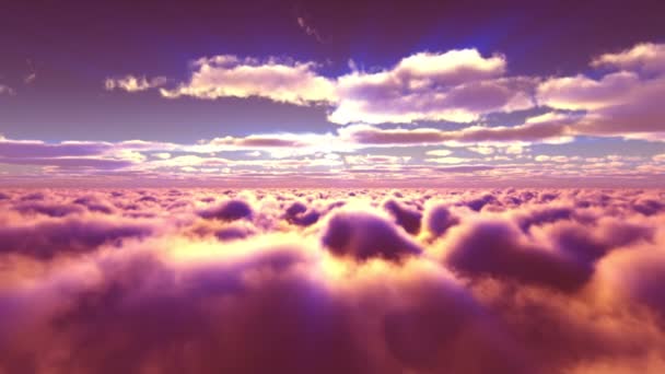 Günbatımı bulutlarının üzerinde uç - Video, Çekim