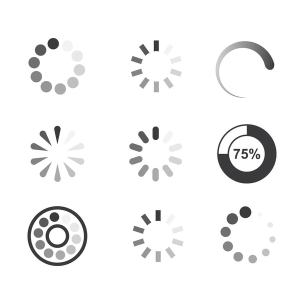 indicateur de chargement icône vectoriel illustration conception
 - Vecteur, image