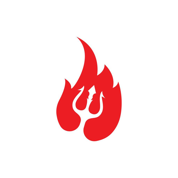 Trident logo szablon ikona ilustracja wektor - Wektor, obraz