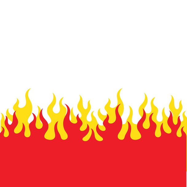 Feuer Flamme Logo Symbol Vektor Illustration Design - Vektor, Bild