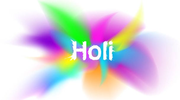 Abstract colorful explosion powder holi color festival background for copy space for text. Use for greetings, invitation, poster. - Vector - Vecteur, image