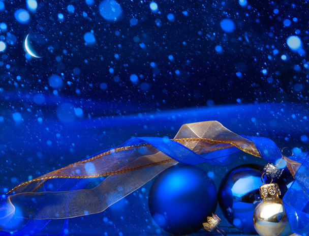Арт Блакитна різдвяна листівка
 - Фото, зображення