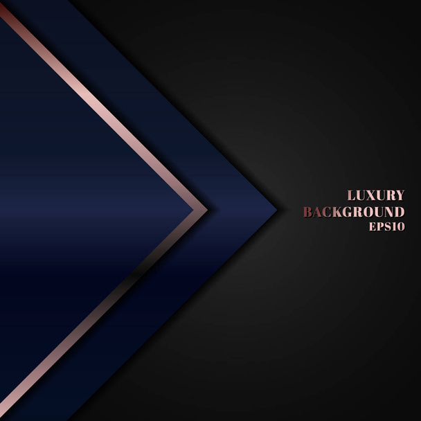 Absztrakt modern luxus sablon design kék geometriai háromszög w - Vektor, kép