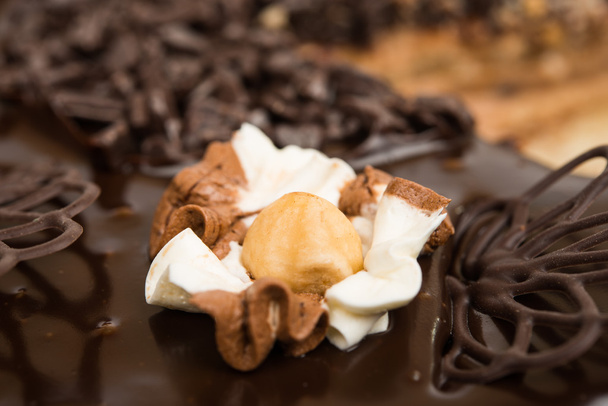 chocolate cake close-up - Photo, Image
