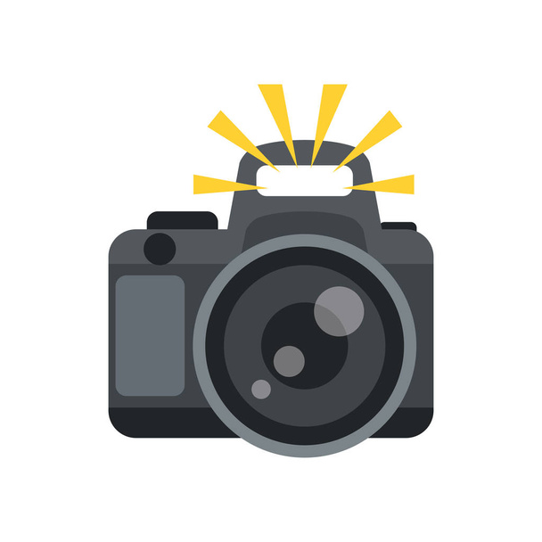 Cute Take pictures icon for banner, general design print and web - Vector, Image