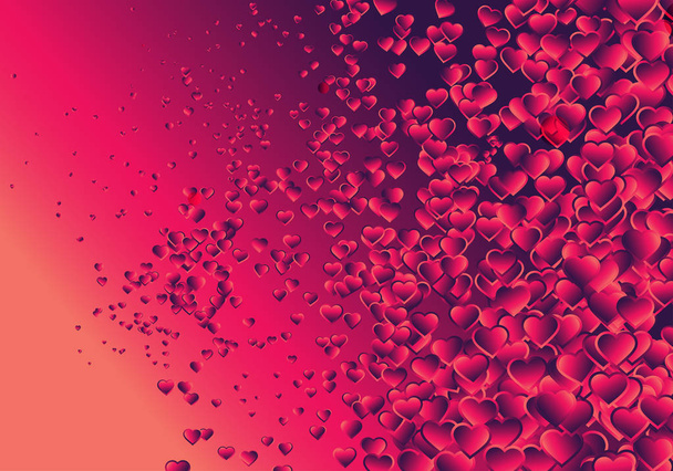 colorful vector illustration of valentines day background  - Vector, Image