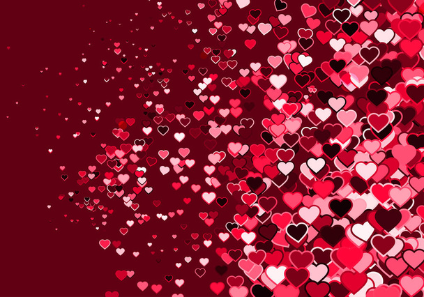 colorful vector illustration of valentines day background  - Vector, Image
