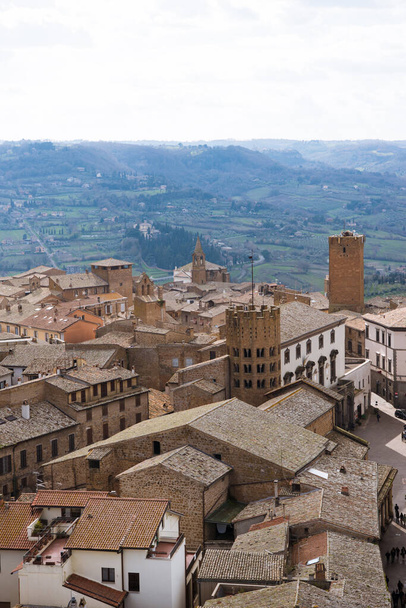 Aerial view of rooftops in Orvieto, Rome suburb, Italy - Фото, зображення