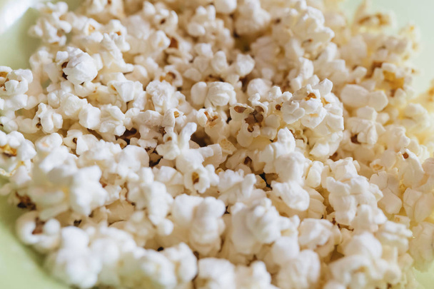 Popcorn background. Watching film time. - Photo, image
