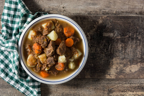 Irish beef stew with carrots and potatoes - Photo, Image