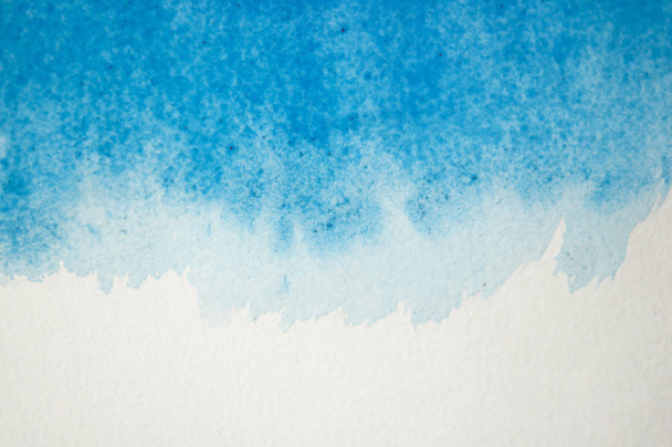 水彩絵の具で青の質感 - 写真・画像