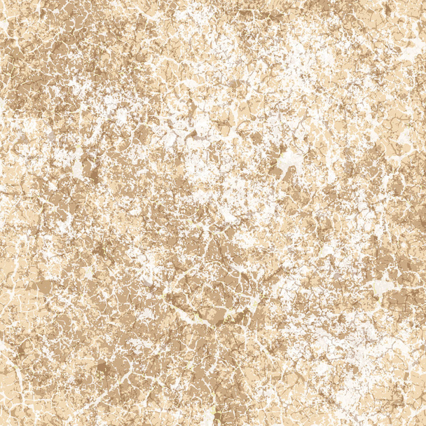 Abstrakte Illustration Grunge nahtloser Hintergrund aus beigem Marmor - Vektor, Bild