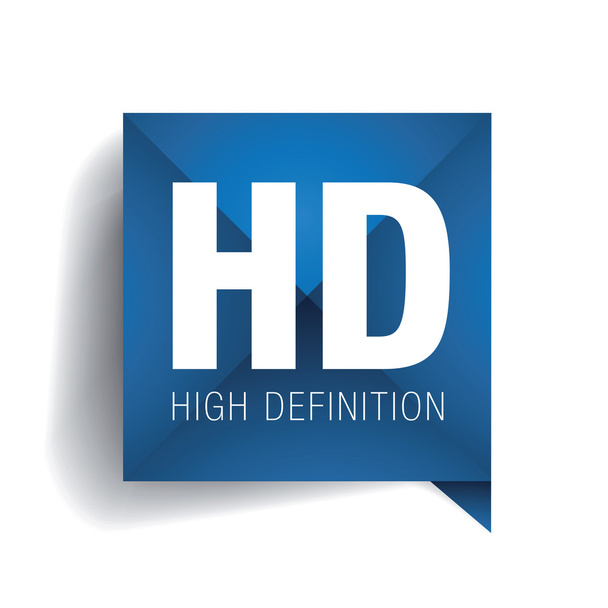 HD - мітка високої чіткості
 - Вектор, зображення