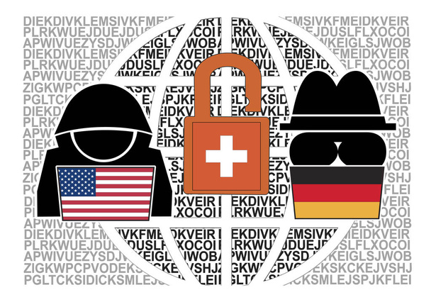 Спільне шпигунство Америки та Німеччини. Ми, а також німецькі шпигуни десятиліттями читали надсекретні послання з 120 країн за допомогою швейцарської компанії, що кодує. - Фото, зображення