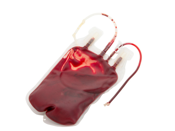 Bolsa de sangre aislada
 - Foto, imagen