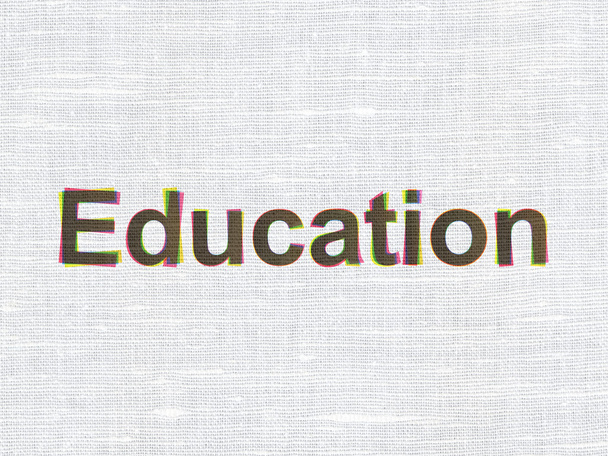 Education concept: Education on fabric texture background - Fotó, kép