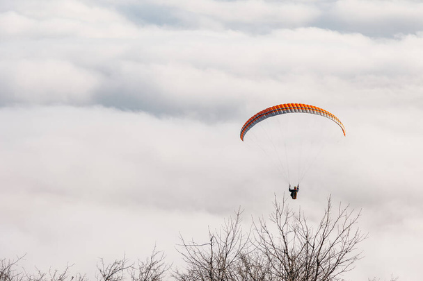 paraglider in the sky - Zdjęcie, obraz
