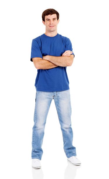 Casual young man full length portrait - Foto, afbeelding