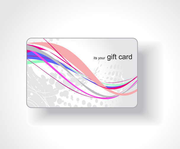 Beautiful gift card - Vector, Image