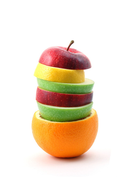 яблуко на білому тлі
 - Фото, зображення