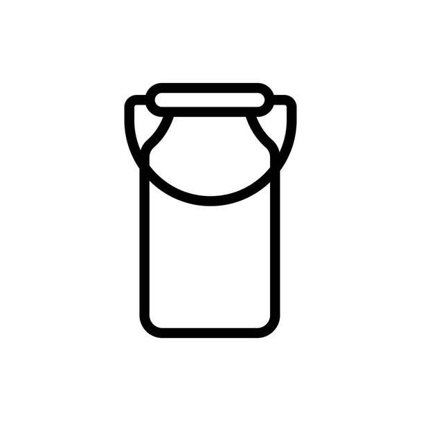 vector icono de la leche. Ilustración del símbolo de contorno aislado
 - Vector, Imagen