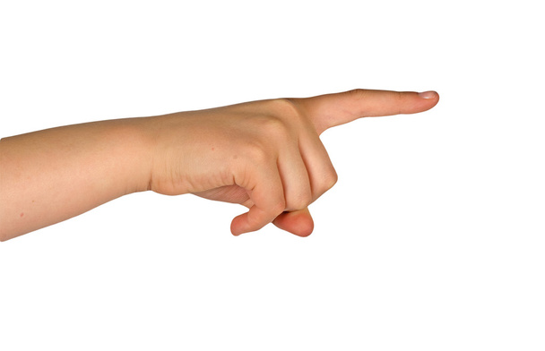 Hand pointing right - Фото, изображение