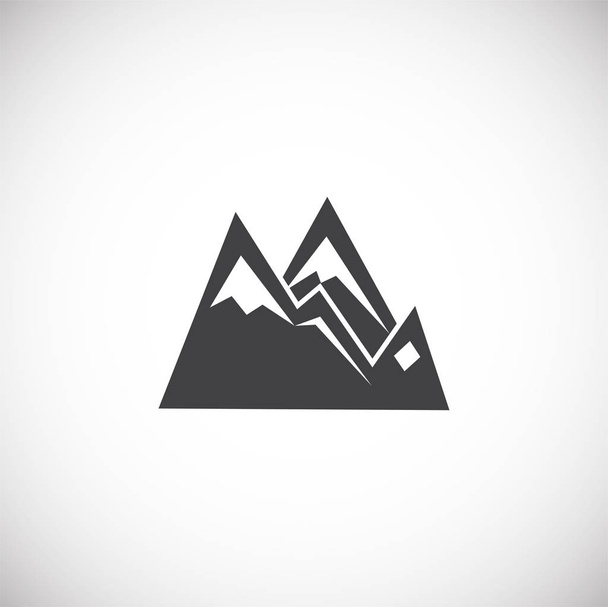 icône liée à la montagne sur fond pour la conception graphique et web. Symbole de concept d'illustration créative pour application web ou mobile
. - Vecteur, image