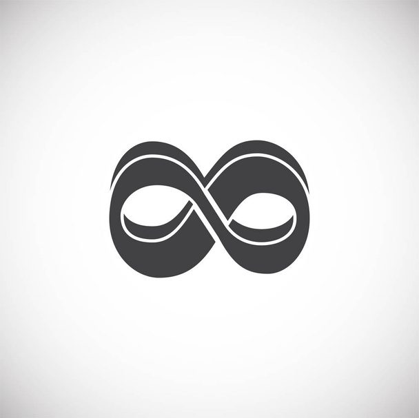 Infinity-Zeichen-Symbol auf dem Hintergrund für Grafik- und Webdesign. Kreatives Illustrationskonzept für Web oder mobile App. - Vektor, Bild