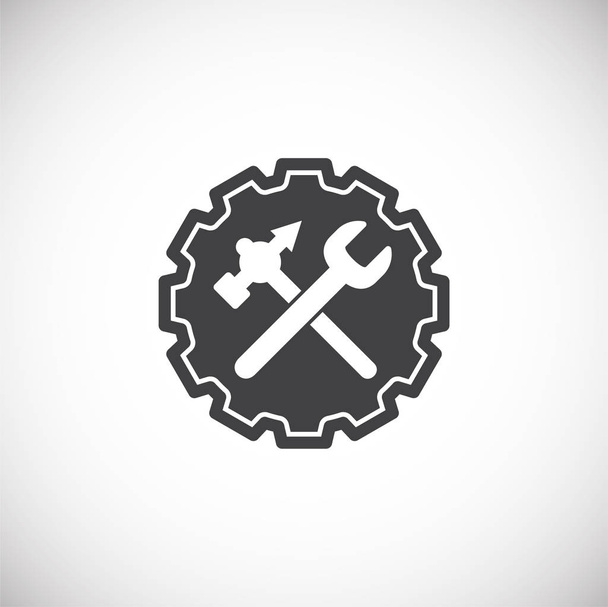 Fix and service related icon on background for graphic and web design. Creative illustration concept symbol for web or mobile app. - Vector, Image