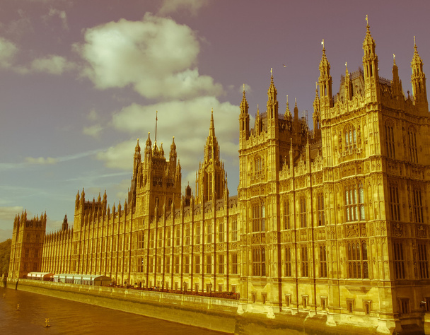 Retro looking Houses of Parliament - Photo, Image
