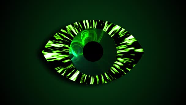 Occhi tecnologici astratti con universo nelle pupille, rendering 3D
 - Filmati, video