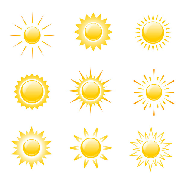 Icons sun. - Vetor, Imagem