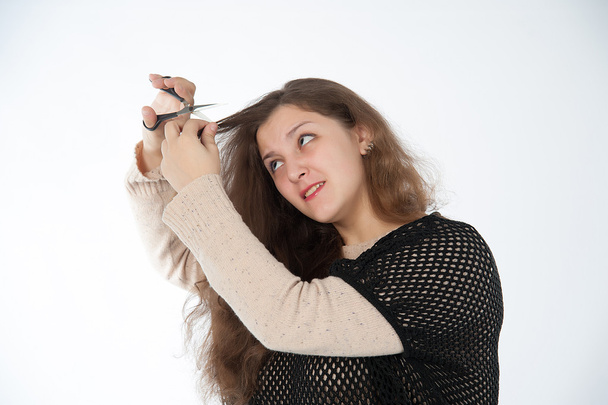 problem with hair - Fotoğraf, Görsel