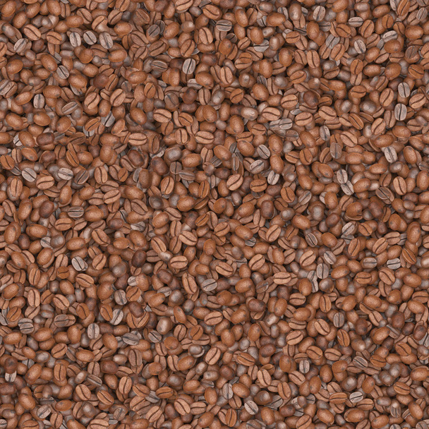 Koffiebonen textuur patroon - naadloos - Foto, afbeelding