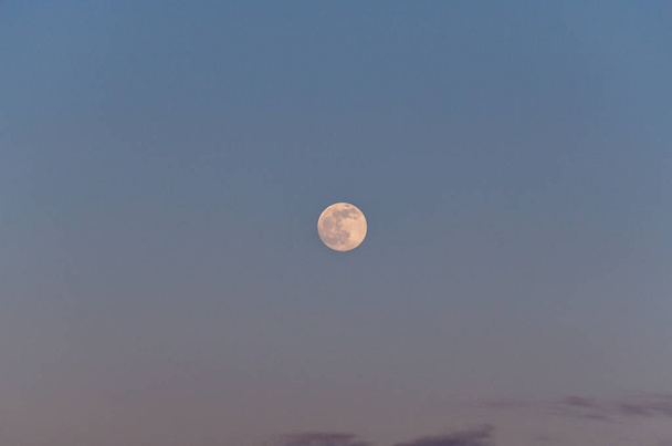 Paisaje nocturno con luna llena
 - Foto, imagen