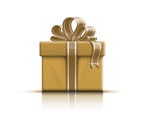 Geschenkbox mit Schleife - Vektor, Bild
