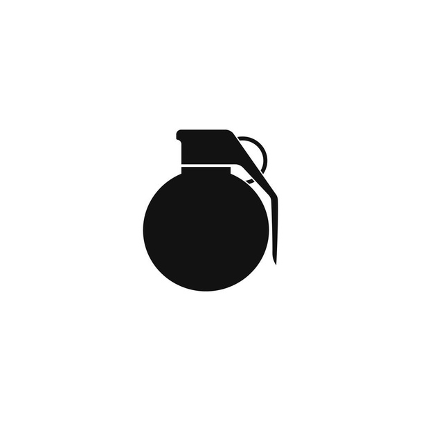 Ícone de granada em ilustração plana
  - Vetor, Imagem