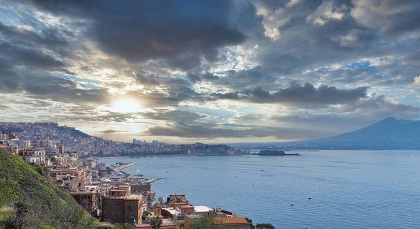 very nice view of posillipo in naples - Photo, Image