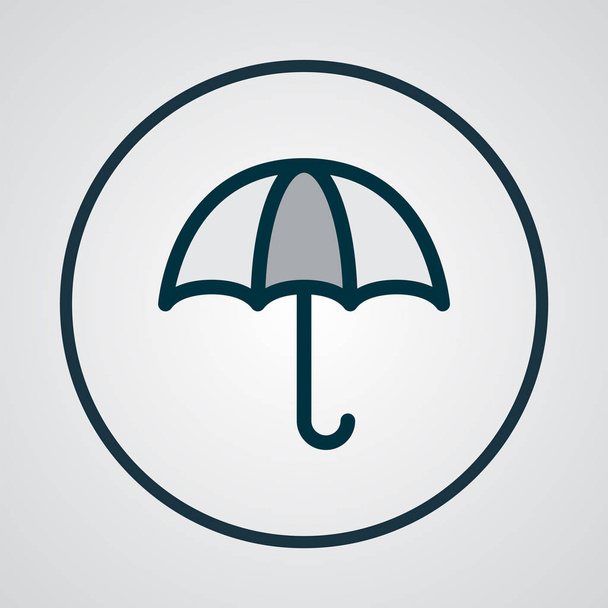 Étkezés ikon színes vonal szimbólum. Prémium minőségű elszigetelt esernyő elem trendi stílusban. - Fotó, kép