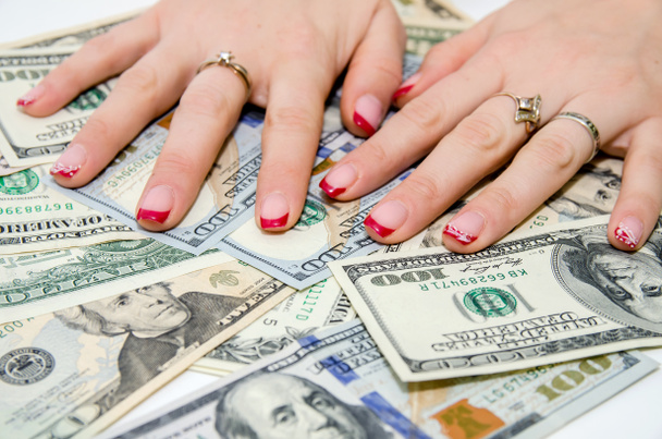 cash american dollars  as background - Foto, Imagem